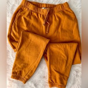 GAP Vintage Soft Warm Autumn Orange Sweatpants Joggers Mens XS